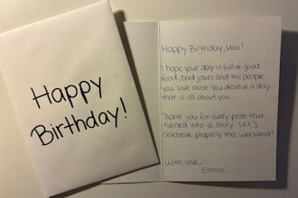 handwrite your personal card letter or card