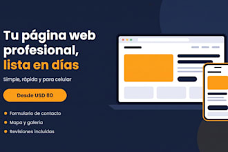 crear tu página web profesional para tu negocio