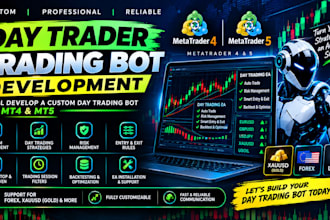 develop daytrader mt5 trading bot, mt4 trading bot metatrader 5 and metatrader 4