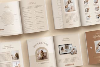 write and design a lead magnet ebook, PDF guide, or workbook