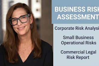 write a business risk assessment report and corporate risk analysis