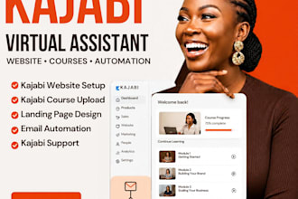 be your kajabi virtual assistant for kajabi website, course and kajabi