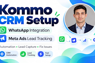 setup kommo crm whatsapp integration kommo meta ads lead tracking automation