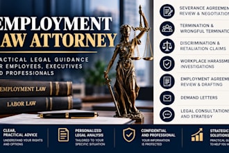 review your severance agreement or employment law matter