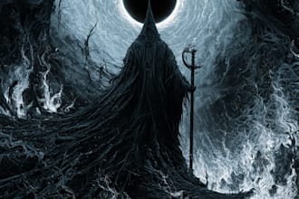 draw fantasy landscape or enviroment art