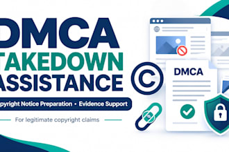 prepare dmca takedown notices for copyright infringement