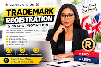 register your trademark in canada or UK with cipo or ukipo