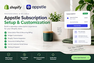 customize shopify appstle subscriptions, widgets and theme integration