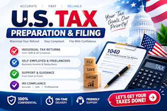 organize US tax documents, income records, and business expenses