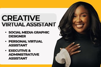 creative virtual assistant canva social media design personal executive VA