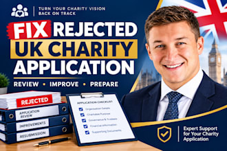 fix your rejected UK charity registration application