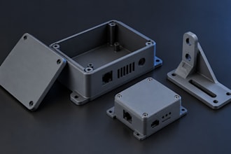design custom 3d printable enclosures and brackets with stl and step files