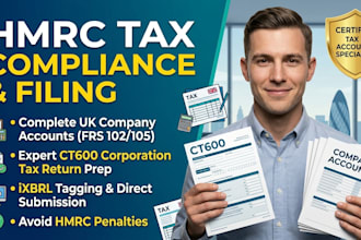 file UK annual company accounts and ct600 with hmrc