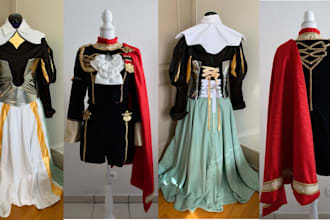 sew custom fabric cosplay costume anime outfits halloween cosplay pattern design