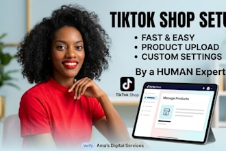 do tiktok shop setup, approval and product listing