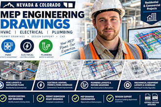 mep engineering hvac electrical plumbing permit drawings nevada colorado permit