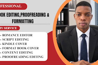 proofread and edit, storybook, memoir, script, and novel editing