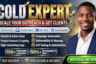 setup cold email campaign, instantly, smartlead, lemlist outreach