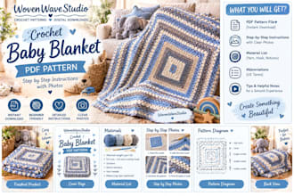 design crochet baby blanket pattern pdf