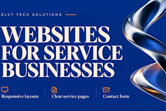 build a responsive website for your service business