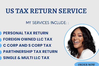 do USA tax filing, tax return, business tax, llc tax, 1040, 1120, 5472, 1065