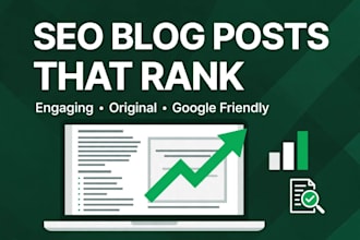 write SEO blog and articles that rank on google