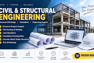 do civil and structural engineering, cad structural design, structural engineer