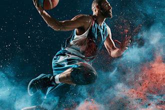 design a professional advertising sports flyer or poster
