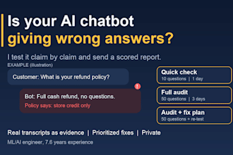 test your ai chatbot or rag app and find where it gives wrong answers