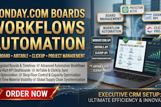 mondaycrm boards worklows automation dashboard airtable clickup projectmanagemnt