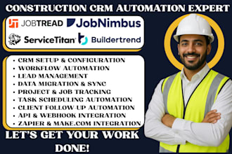 setup jobtread jobnimbus buildertrend contractor foreman crm automation