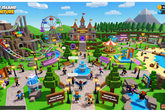 build high quality roblox maps, buildings, lobby, environment design and models