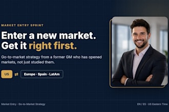 build your market entry and go to market strategy for the US or europe