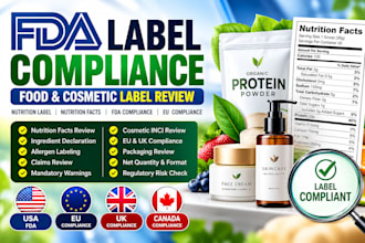 review fda compliance nutrition facts food and cosmetic labels