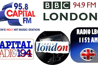 do exclusive airplay and song promotion on london radio