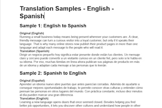 do translation english to spanish or spanish to english