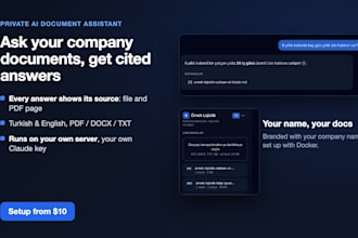set up a private ai chatbot for your company documents