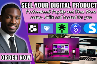 design payhip store or stan store to sell digital products online