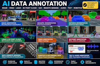 do lidar, 3d point cloud, and image, video annotation