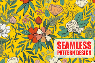 design seamless floral pattern and textile pattern design