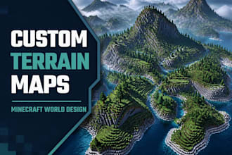 create custom minecraft terrain maps and worldpainter worlds