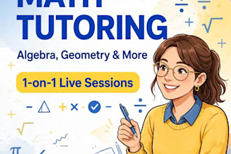 do math tutoring and help with algebra problems
