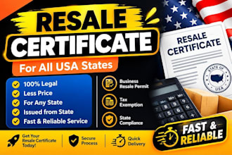 get resale certificate and sale tax return of all usa states