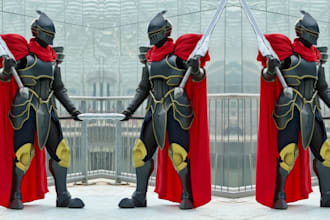 design custom wearable cosplay armor for con anime props video games cosplay