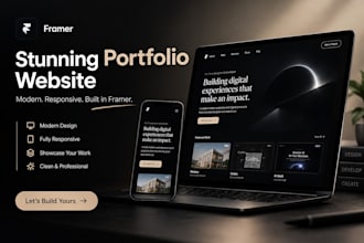 create a standout framer portfolio website