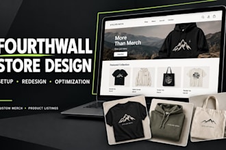 set up fourth wall website design fourthwall store fourthwall pod merch design