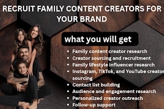 recruit family content creators for your brand