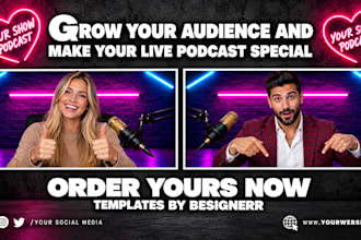 design riverside overlays and podcast backgrounds for obs live streams