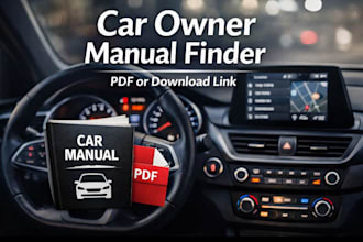 find any car owner manual, service manual, maintenance guide