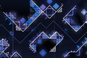 decorate your geometry dash level with custom block design and glow art
